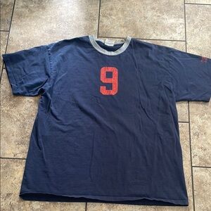 Vintage Men's Nike Ringer Made in USA 🇺🇸Navy Blue Graphic T-Shirt